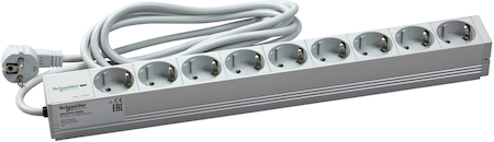 Schneider Electric NSYAPU19S9 РОЗЕТ БЛОК 9 ПОЗ 19" 220В 16А, VDE