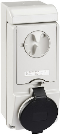 Schneider Electric 83148 НАСТЕННАЯ РОЗЕТКА UNIKA С ДЕРЖ ПРЕДОХР 32A 3P-E 480-500 IP44