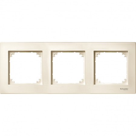 Schneider Electric MTN486344 РАМКА Х3, БЕЖЕВЫЙ