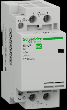 Schneider Electric EZ9C32240 МОД. КОНТАКТОР EASY9 CT 40A 2НО 230/250В АС 50ГЦ