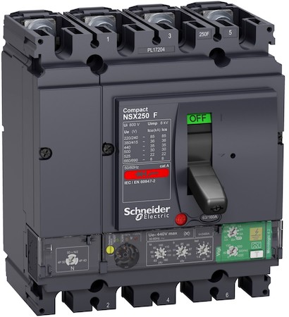 Schneider Electric LV433839 4П АВТОМ.ВЫКЛ. NSX250 36kA MICROLOGIC 4.2 160