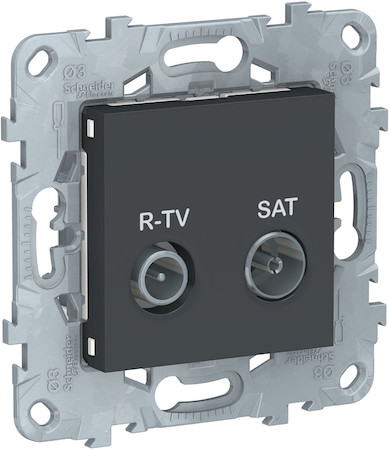 Schneider Electric NU545554 UNICA NEW розетка R-TV/SAT, оконечная, антрацит