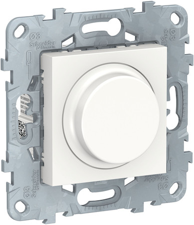 Schneider Electric NU551618 UNICA NEW LED СВЕТОРЕГУЛЯТОР Wiser повор-наж, универсальный 7-200Вт, белый