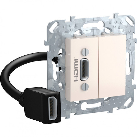 Schneider Electric MGU5.430.25ZD UNICA РОЗЕТКА HDMI, БЕЖЕВЫЙ