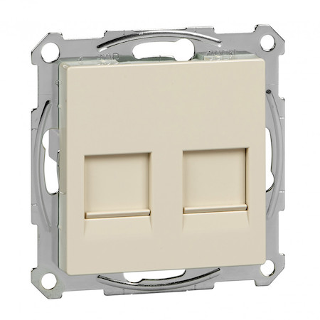 Schneider Electric MTN4566-1344 RJ11+RJ45 cat5e UTP, беж