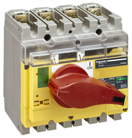 Schneider Electric 31186 ВЫКЛЮЧАТЕЛЬ-РАЗЪЕД. INV250 3П КРАС.-ЖЕЛТ.