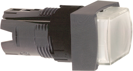 Schneider Electric ZB6DE1 КНОПКА ПРЯМОУГОЛЬНАЯ С ПОДСВЕТКОЙ, БЕЛАЯ