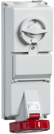 Schneider Electric 83471 РОЗЕТКА W/INTERLOCK DISC-FUS.32A 3P-N-E 380-415 IP65