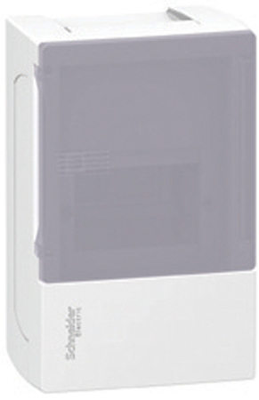 Schneider Electric MIP12104 MINI PRAGMA ЩИТ НАВЕСНОЙ С БЕЛОЙ ДВ. 1РЯД/4МОД,IP40,IK07,50А,2 клеммы,Италия