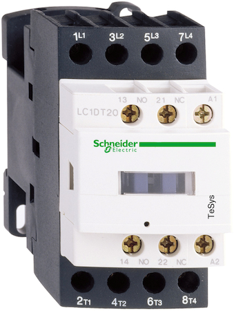 Schneider Electric LC1D098P7 КОНТАКТОР D 4P (2НО+2НЗ),АС1 20 А,НО+НЗ,230V 50/60 ГЦ,