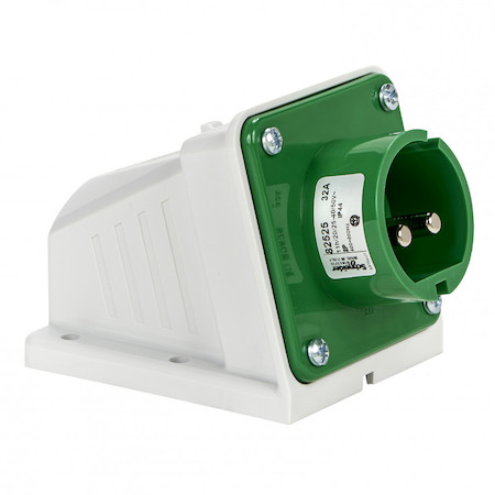 Schneider Electric 82525 НАСТЕННАЯ ВИЛКА ВИНТ 32A 2P 24/48V IP44 11ч