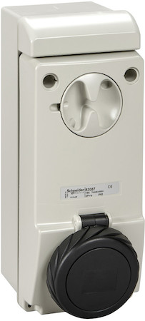 Schneider Electric 83088 НАСТЕННАЯ РОЗЕТКА UNIKA Б/ЗЩ 16A 3PNE 480-500 IP65
