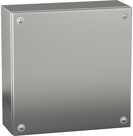 Schneider Electric NSYSBX20208 КЛЕММНАЯ КОРОБКА ЦЕЛЬНОМЕТАЛЛИЧЕСКАЯ IP66 SBX 200x200x80 НЕРЖАВЕЮЩАЯ СТАЛЬ