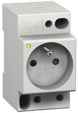 Schneider Electric 15306 Щитовая розетка PC DIN 2п+T 16А 250В