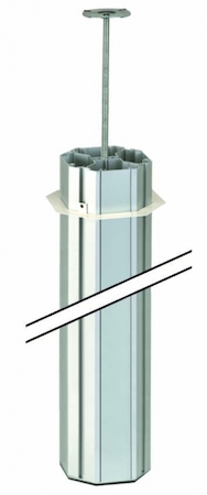 Simon ALK5400-8 Колонна 4-сторонняя, К45, с телескопическим упором, 125х125 мм, 3м, SC, алюминий
