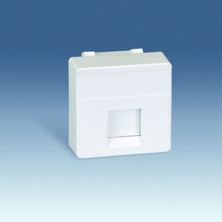 Simon 27087-37 Адаптер на 1 RJ45(12) 75528-, 75540-, 75541-, 75544-39, широкий, шторки, S27, серый