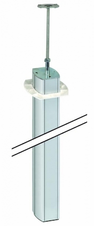 Simon ALK7200-8 Колонна 2-сторонняя, К45, с телескопическим упором, 110х80 мм, 3м, SC, алюминий