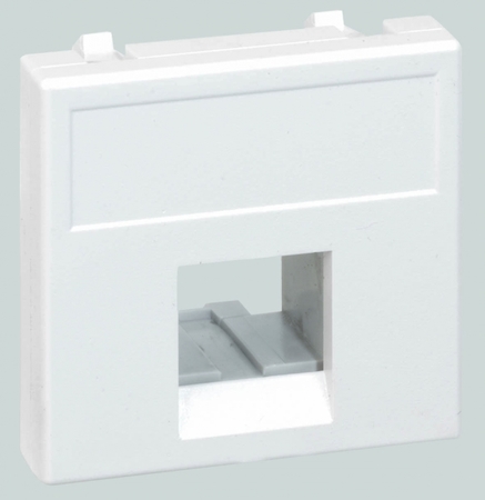 K076-9 Адаптер на 1 конектор RJ45 SimonConnect, AMP(S110,SL110,SLt),Brand-Rex,RIT, 45х45мм, белый