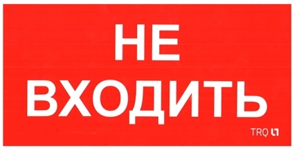 Световые технологии 2501002770 ПИУ 0004 Не входить (130х260) пиктограмма