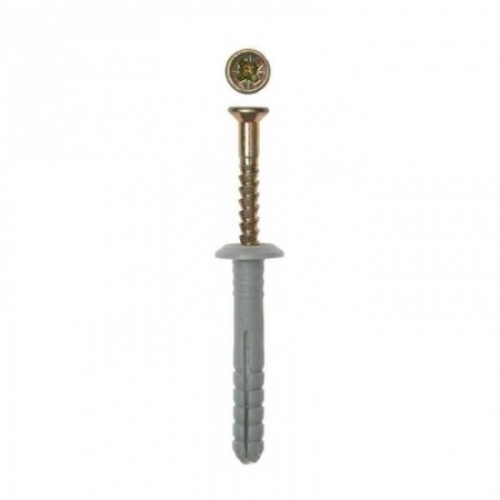 Tech-KREP 102946 Дюбель-гвоздь 6х60 гриб. манжета (полипропилен) (14 шт) - пакет Tech-Krep