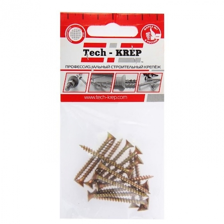Tech-KREP 102484 Саморез ШУж 3,5х40 пот. гол. (15 шт) - пакет Tech-Krep