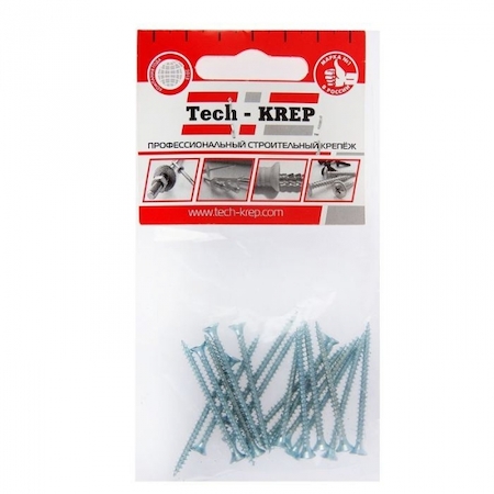 Tech-KREP 102412 Саморез ШУц 3,0х30 пот. гол. (25 шт) - пакет Tech-Krep