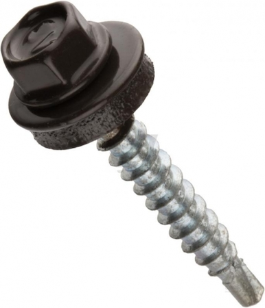 Tech-KREP 103181 Саморез КР св. 4,8х35 RAL-8017 (шокол. корич.) (250 шт) - ведро Tech-Krep