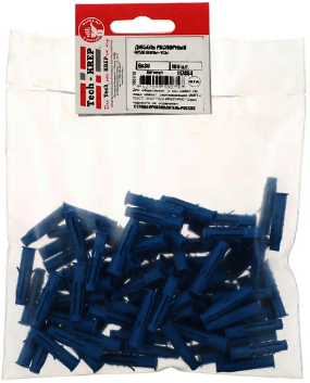 Tech-KREP 117854 Дюбель распорный Чапай 6х30 шипы+усы (полипропилен) (100 шт) - пакет Tech-Krep