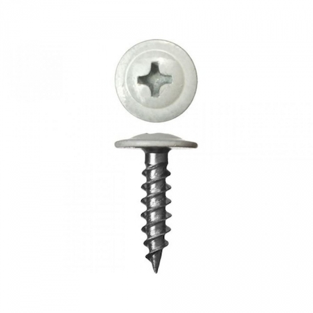 Tech-KREP 125518 Саморез ШСММ 4,2х16 бел. KP RAL 9003 (200 шт) - ведро малое Tech-Krep