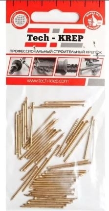Tech-KREP 104057 Гвоздь финишный латунированный 1,4х35 (50 шт) - пакет Tech-Krep