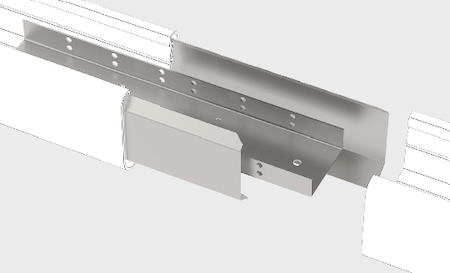 VARTON V4-R0-00.0009.MM0-0001 Комплект для соединения в линию светильников серии Mercury LED Mall (комплект: 1 пластина соединительная   2 направляющие)
