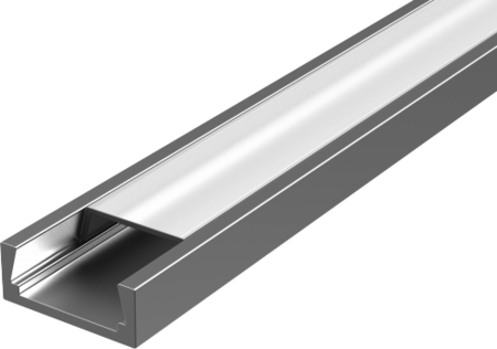 VARTON V4-R0-70.0001.KIT-0201 Алюминиевый профиль для LED ленты с рассеивателем накладной 2000мм посадочное место 10мм