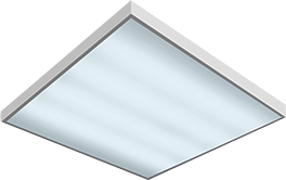 VARTON V-01-067-036-2700K Светильник LED "ВАРТОН" премиум (диод 0,1W) встр/накл 595*595*50мм 36W 2700К