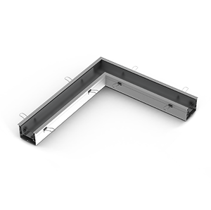 VARTON V4-R0-70.0010.GL0-0004 Соединитель L-образный с набором креплений для светильников серии G-Лайн 610*690*80 36Вт 3000К