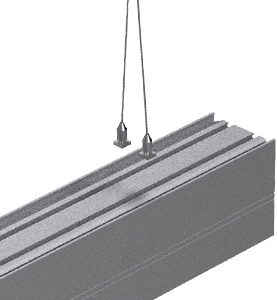 VARTON V4-R0-70.0006.TL0-0001 Комплект для подвеса светильников серии Т-Лайн (2 троса 1,5х1000мм и комплект креплений)