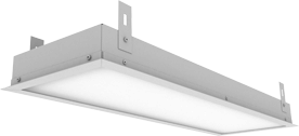 VARTON V1-R3-00069-30A00-2001840 Светодиодный светильник "ВАРТОН" грильято подвесной 588*180*50мм 18 ВТ 4000К с планками для подвеса С РАМКОЙ с функцией аварийного освещения