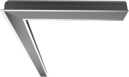 VARTON V1-A1-70418-10000-4004030 Светильник Universal-Line встр. L-поворот 610*635*69мм 38Вт 3000К IP40 левый
