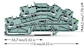 Wago 2003-6645 N-TRENN L PE-IEK DURCHGANG