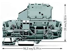 Wago 2006-1611 2-проводная клеммная колодка