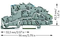 Wago 2003-7646 Многоуровневая клемма для установки