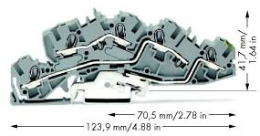 Wago 2005-7645 Многоуровневая клемма для установки