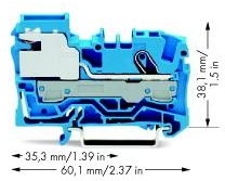 Wago 2006-7114 1-проводная клемма с N-размыкателем