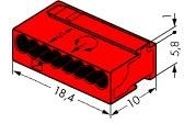 Wago 243-808 Клемма МИКРО;8-проводная;красный; D