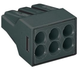 Wago 773-306 6-проводная клемма с пастой; 0,75 - 2,5 мм.кв.; одножильный