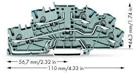 Wago 2003-6640 N-TRENN L PE-IEK OHNE TRENNMESSER