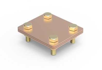 ДКС NG3105CU Соединитель полоса - полоса, 80х70 мм, медь