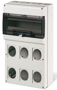 ДКС DIS6725616 Корпус на 16 модулей и 6 постов с основанием 70х87 мм. Тип M550