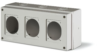 ДКС DIS6721300 Корпус на 3 поста с основанием 70х87 мм. Тип M150