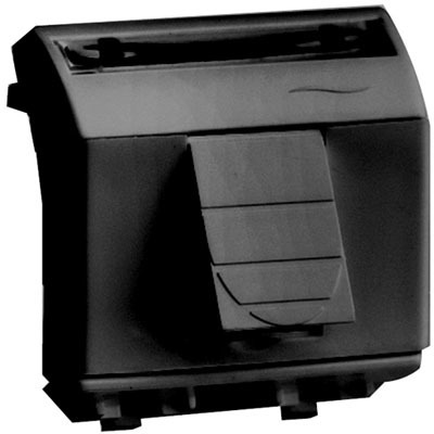 ДКС 77679N Ком.роз. RJ45 кат.6A, 8P8C, Brava, черн., 2мод