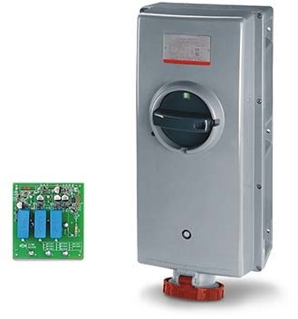 ДКС DIS50312583 Розетка настенная с мех-ой блокировкой и боковым расположением разъема IP67 125А 2P+E 230В